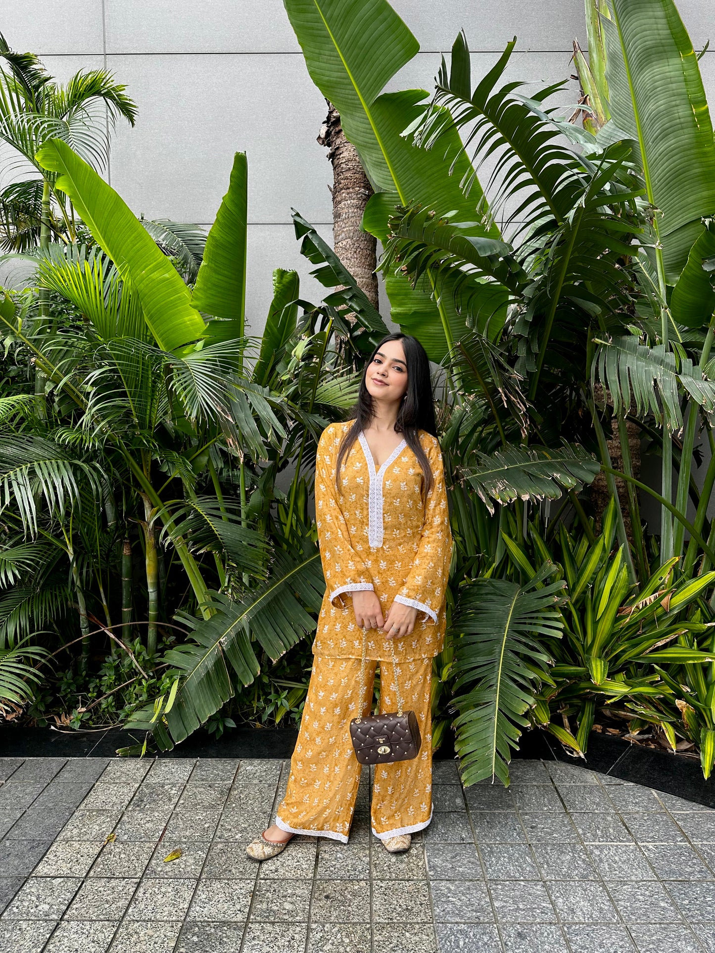 Mustard Flare Coord Set