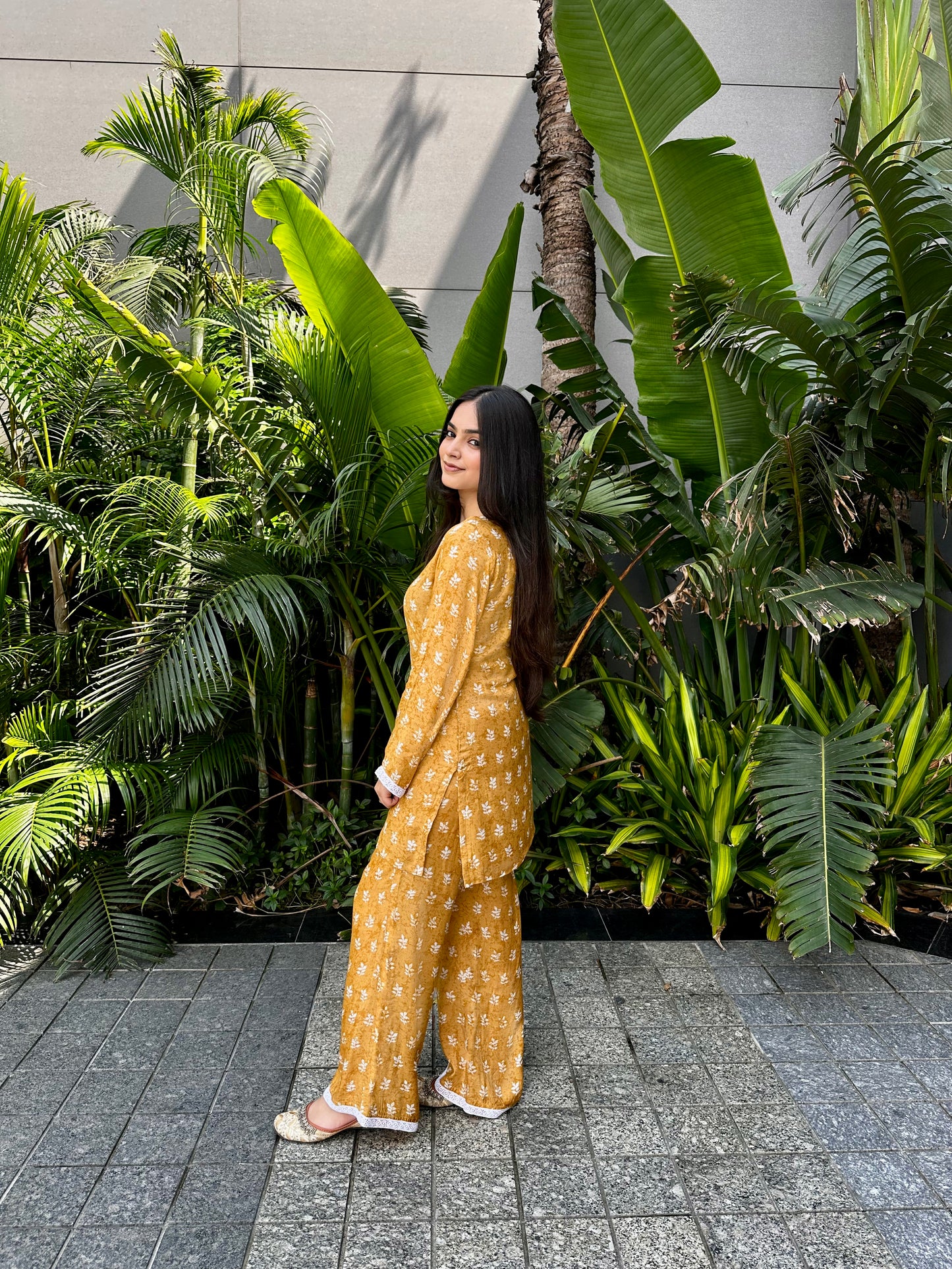 Mustard Flare Coord Set
