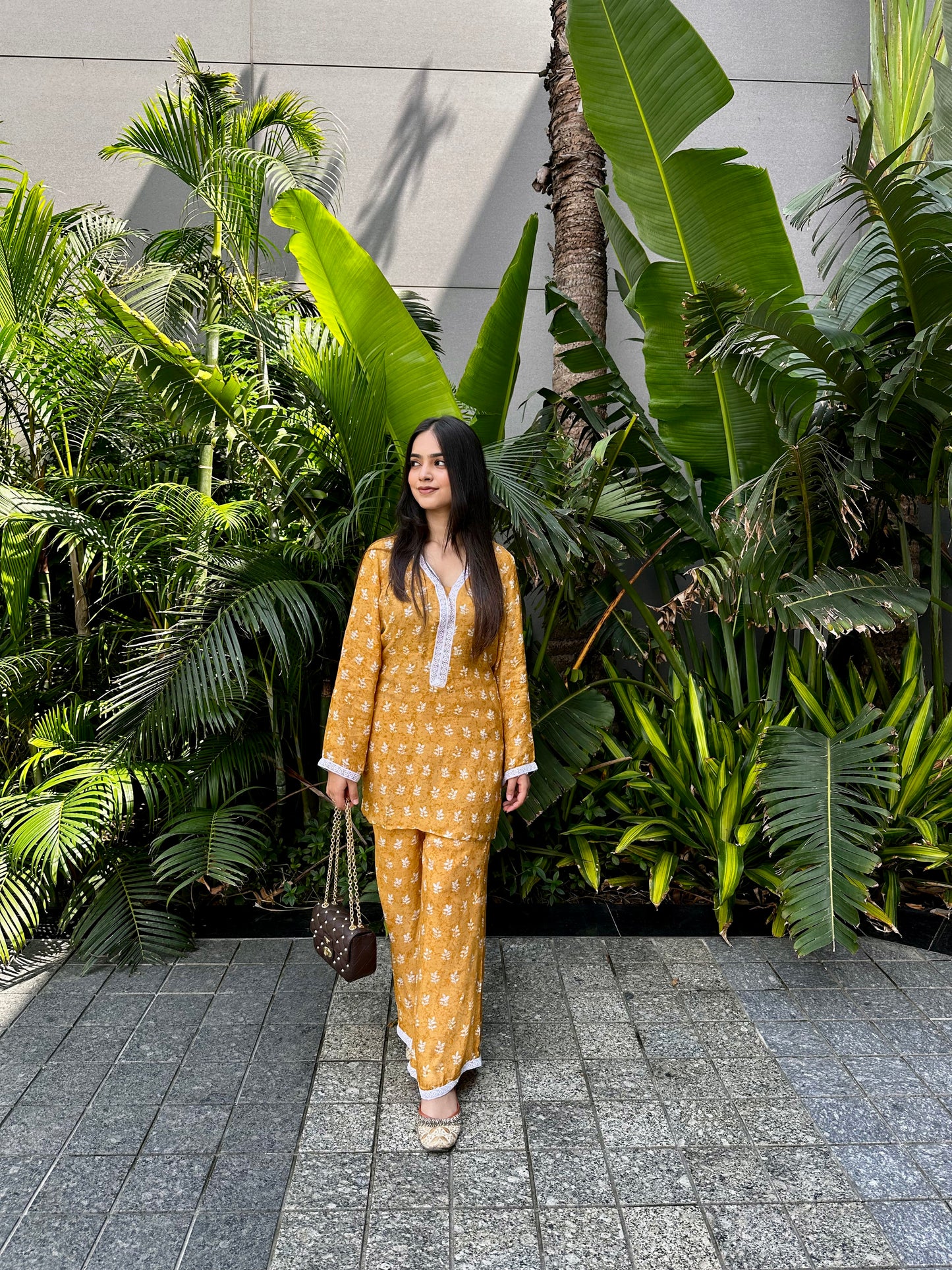 Mustard Flare Coord Set