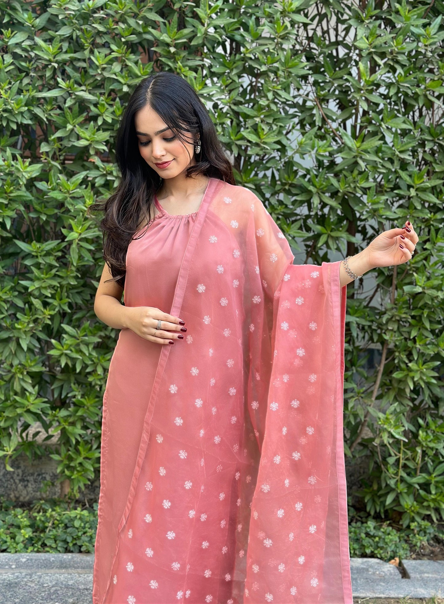 Blush Pink Bloom Suit Set