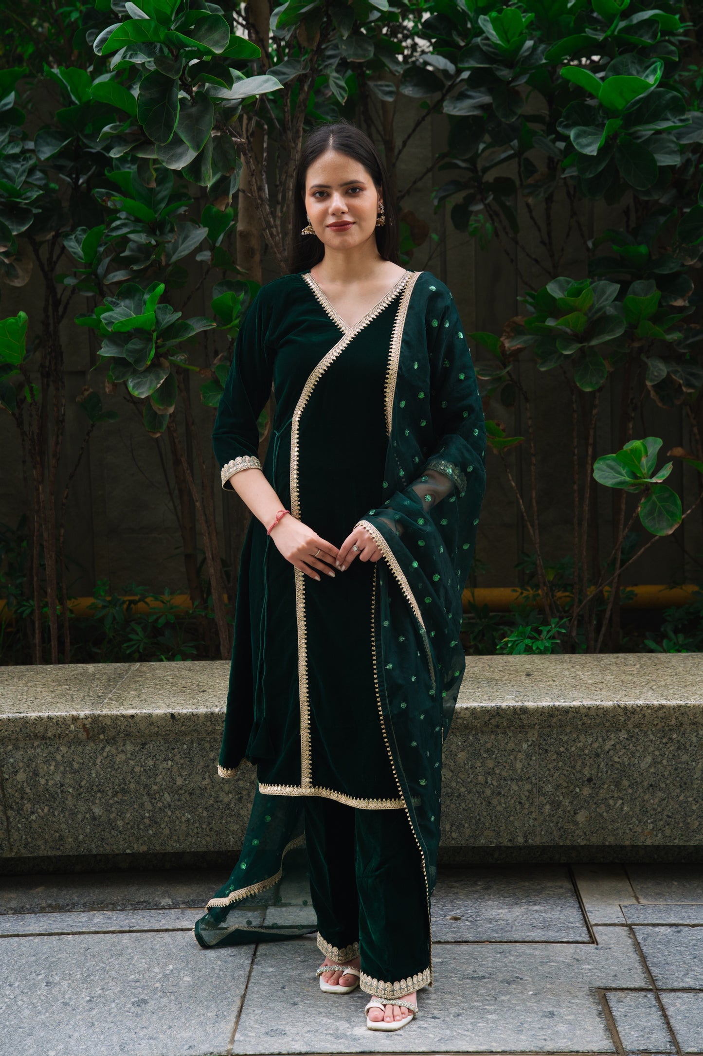 Deep Green Velvet Suit