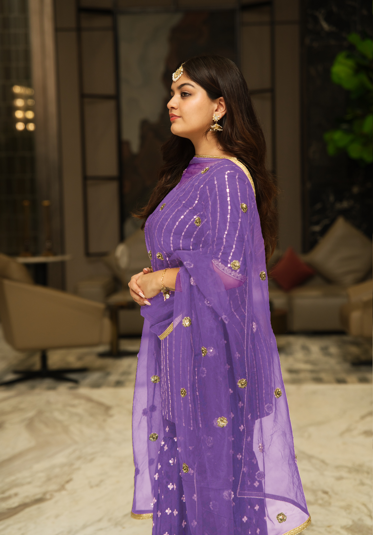 Mystic Mauve Gharara Suit