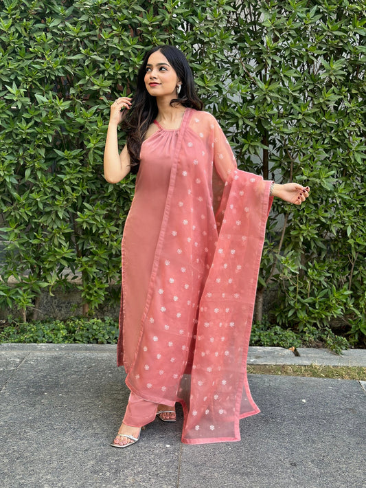 Georgette Pink Suit Set